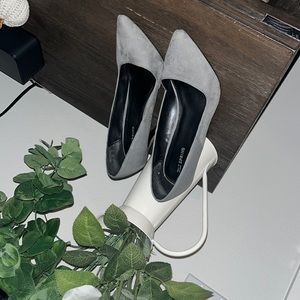 Call it Spring, Grey Suede Heels!
